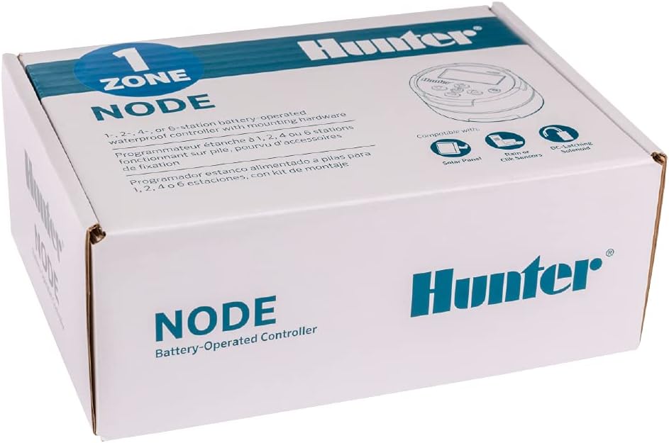 Hunter NODE-100-LS Battery Sprinkler Timer, 1-Zone Irrigation Controller
