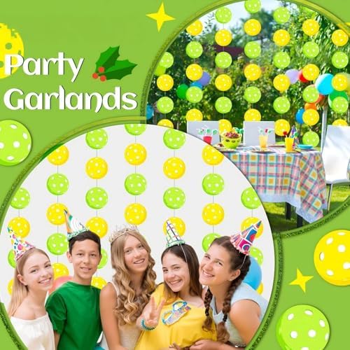 Xinnun 8 Pcs Dinkball Party Decorations Funny Paddle Sport Garland