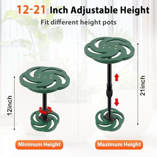 Axcoix Plant Risers for Inside Pots, 12-21" Rise Plastic Planter Inserts