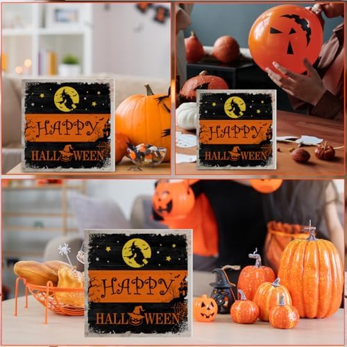 Witch Decor Sign Halloween Wood Sign Happy Halloween Decorations