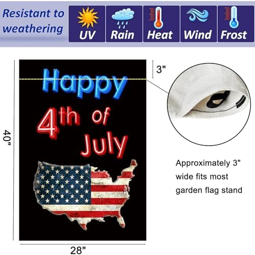 CDLong Seasonal Garden Flags Set of 12, Double Sided 28 x 40 Inch Yard Flag
