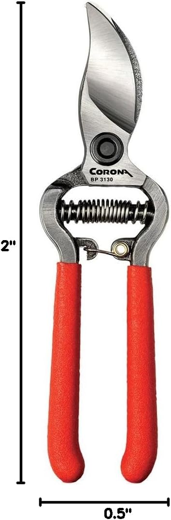 Corona Tools ClassicCUT Forged Bypass Hand Pruner – 1/2-inch Cut Capacity Heavy-Duty Garden Hand Pruner for Tree, Shrub