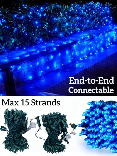 Led Christmas Net Lights for Bushes, 132LED 6FT x 6FT Connectable UL Certified Net Lights for Bushes Tree Shrubs Xmas Trunk Green Wire Christmas Decorations
