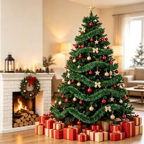 Christmas Garland - 54FT Christmas Garlands Set Artificial Green Plant Garland for Festival Wedding Party Hotel Shopping Mall Staircase Fireplace Decoration(Christmas Decoratins/Gifts)