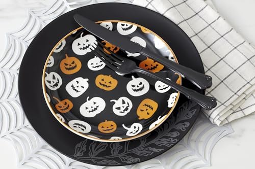 Oneida Vintro Halloween 4-Piece Accent Plates, Appetizer Plate Set for 4