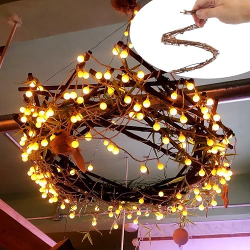 7 PCS 15 Feet Grapevine Wreath,Natural Grapevine Garland, DIY Twig Wreaths for Crafts, Outdoor and Indoor Home Décor, Wedding, Holiday, and Party Decoration(Total 120 FT)