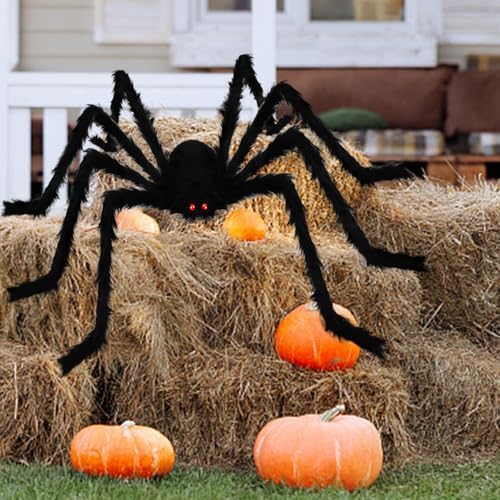 BILLMOSS Giant Spider Halloween Decorations Outdoor Indoor