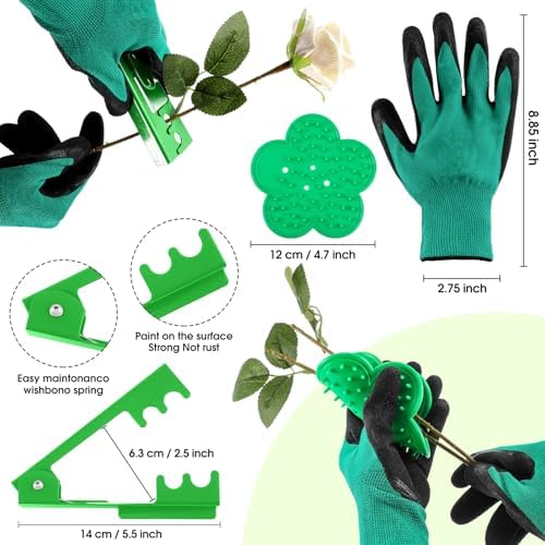 WILLBOND 121 Pcs Floral Arrangement Kit, Bouquet Accessories, Green