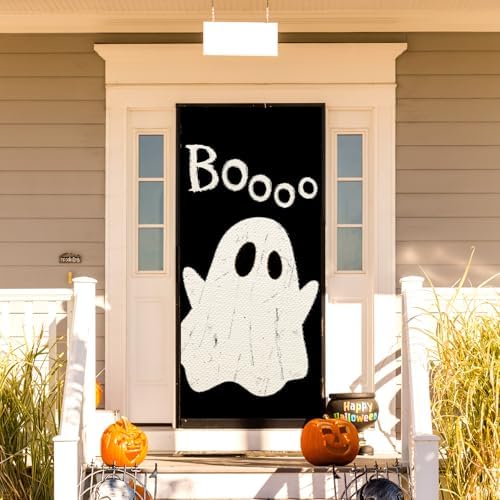 Halloween Ghost Door Cover 35.4x70.8 Inch