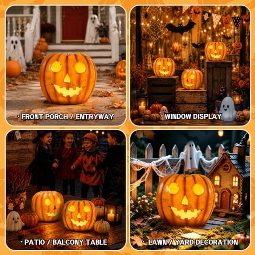 Halloween Decorations Outdoor Solar Lights Weatherproof Decor Lanterns