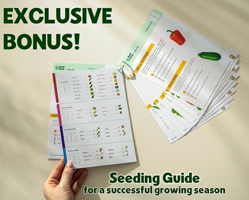 Seed and Seedling Spacer Tool for Garden // Square Foot Gardening Seed Template for Organized Plants, Vegetables & Fruits // Spacing Tool Kit for Planting (Green)