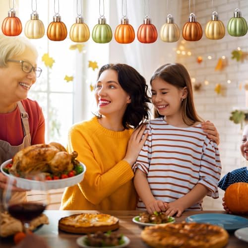 Colingmill 36 Pcs Fall Tree Ornaments, Farmhouse Pumpkin Hanging Ornaments