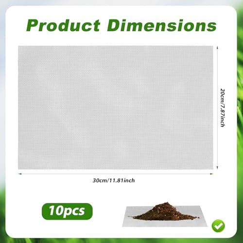 lasuroa 10pcs Flower Pot Mesh Pad