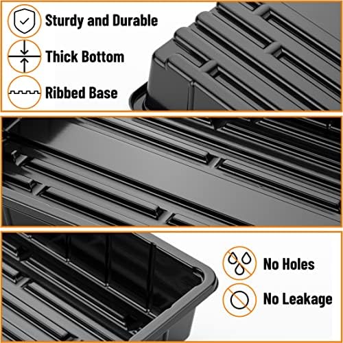 Mr. Pen- Seed Starter Trays, 5 Pack, 17"x10"x2.4"