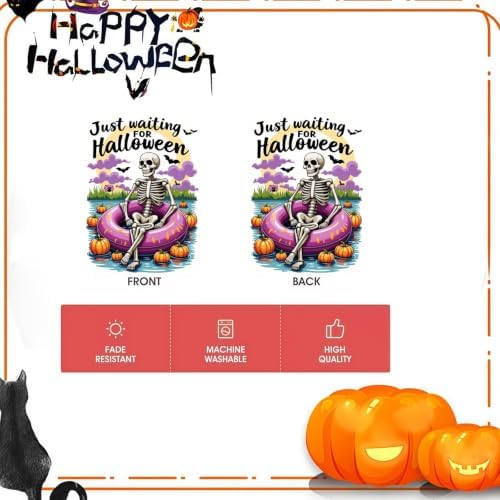 Pumpkin Halloween Garden Flags 12x18 Double Sided,Skull Yard Flags Outside