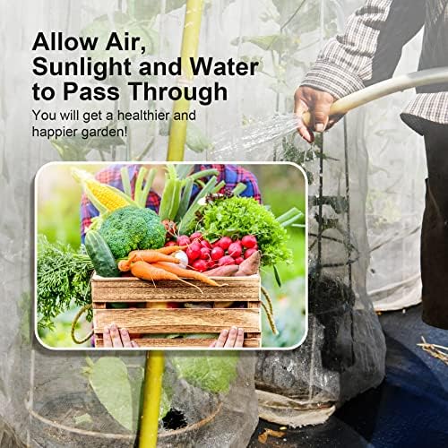 Garden Netting Pest Barrier: 4'x10' Fine Bug Netting