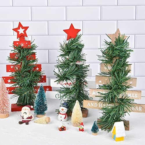 Lvydec 30 Pieces Christmas Garland Ties, 14" Artificial Pine Needles Flexible Christmas Pine Garland Wired Garland Ties Greenery Stems for Christmas Decoration Craft Gift Wrapping