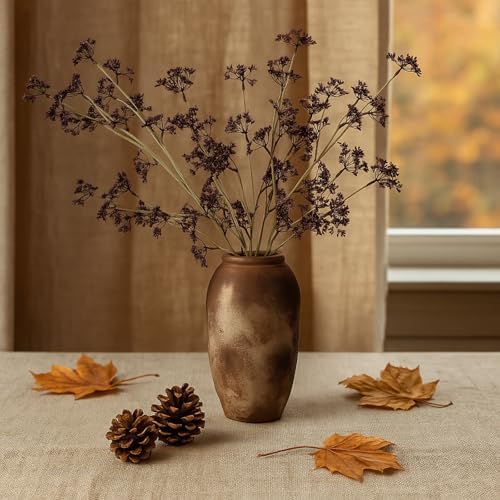 Suncalla 6 Pcs Faux Dusty Plum Berry Stem Fall Decor, Plum, 22 Inch