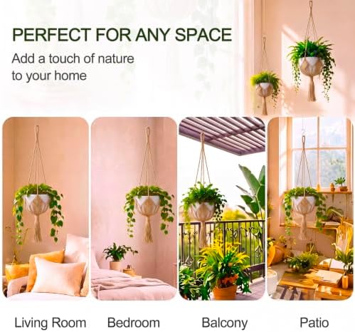 Shappy Boho Macrame Plant Hanger for Indoor