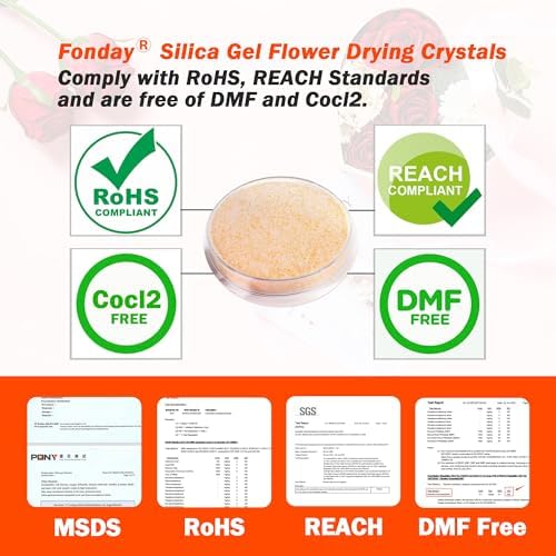 7LBS Fonday Silica Gel Flower Drying Crystals for Bouquet Preservation