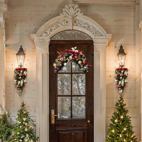 Valery Madelyn Christmas Teardrop Swag Teardrop for Decorating Outdoor