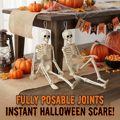 Hanging Small Skeletons for Halloween Decorations: 5PCS 16Inches