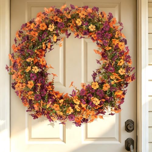Ammyoo Fall Artificial Flowers Garland Fake Mums Vine for Home Decoration