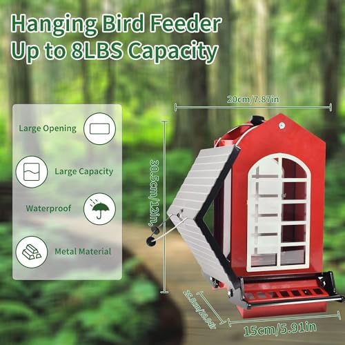 Bird Feeder Squirrel Proof Metal Hanging