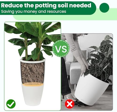 2-Pack Round Planter Insert - Plant Pot Insert, 15 inch