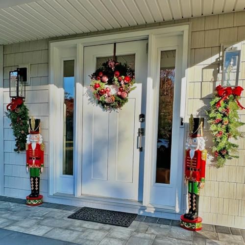 Haute Decor Classic Pre-lit Holiday Swags (Set of Two 3 Ft. Swags) with Warm White LED Lights