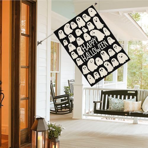 AVOIN colorlife Ghosts Halloween for Outside House Flag 28x40 Inch