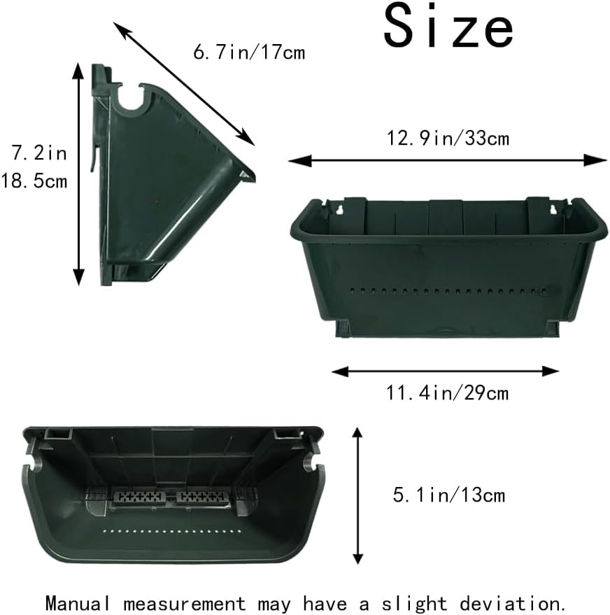 Self-Watering Wall Mounted Planter Set, Indoor and Outdoor Vertical Planter, Stackable Wall Mounted, for Balcony