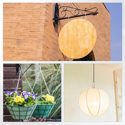 M METERXITY 6-Pack Chain for Hanging Plants 30cm/12in Iron Black