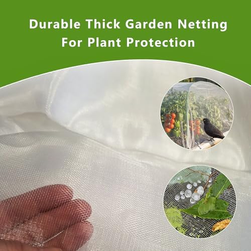 Durable Garden Fine Mesh Netting, 10x33ft Insect Netting for Plant