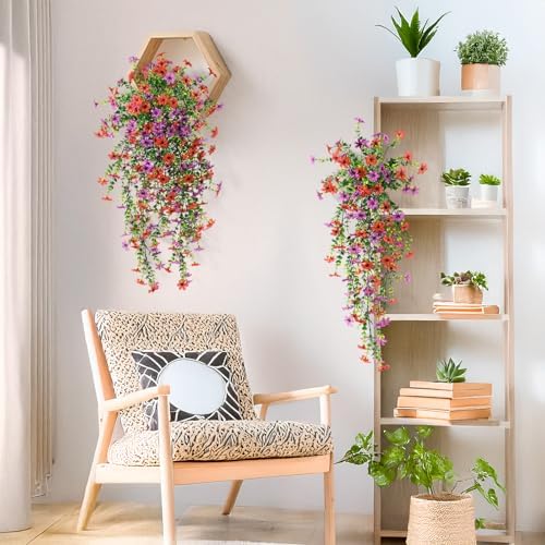 Artificial Hanging Flowers Plants for Outdoor Spring Summer Decoration