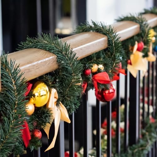Norme 100 Pcs Christmas Canadian Pine Wired Stem Garland Tie, 2 x 20 Inch