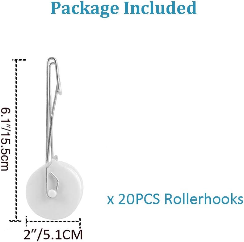 20 Pack Tomato Trellis Roller Hooks with 49.2FT String for Tomato,Plant, Greenhouse,Flower Vine Twine Crop Trellis Kit