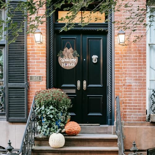 Welcome Sign for Front Door 12 in Wreath Decorations for All Seasons