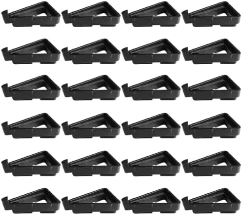 Pot Feet for Outdoor Planters,Invisible Breathable Pot Stands Toes Lifters for Heavy ndoor Outdoor Planters & Gardening Plant Container (Black-24 Pcs)