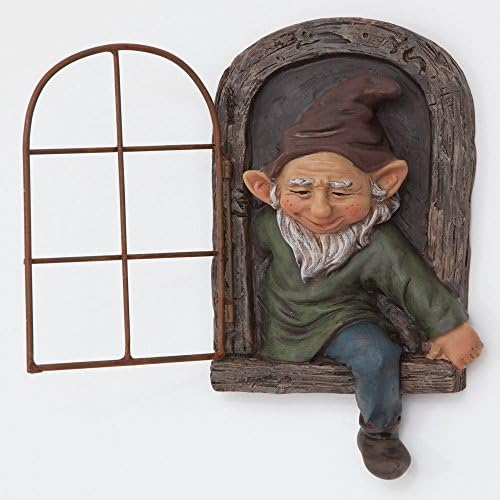 Bits and Pieces Elf Out the Window Tree Face Tree Hugger
