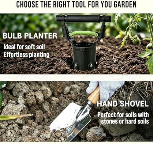 Garden Bulb Planter Tool 1-5 Inch Depth