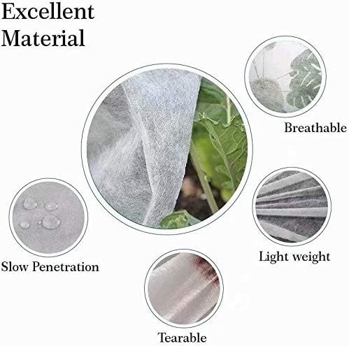 Agfabric Warm Worth Floating Row Cover & Plant Blanket, 1.2 oz 10x50ft for Frost Protection, Harsh Weather Resistance&