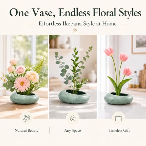 Ikebana Flower Frog Vase Kit,Flower Lovers,Practitioners,Craft Enthusiasts