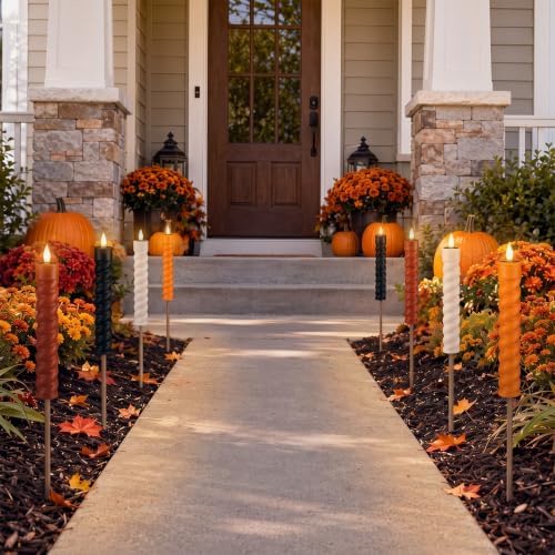 Woanger 8 Pcs Halloween Solar Lights Outdoor, Waterproof LED Pathway Decor
