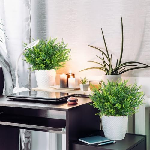 RECUTMS Artificial Outdoor Plants Artificial Flowers for Outside Fake Green