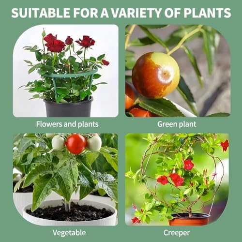 12Pack Plant Support Stakes Sets Plastic Versatile Plant Cages