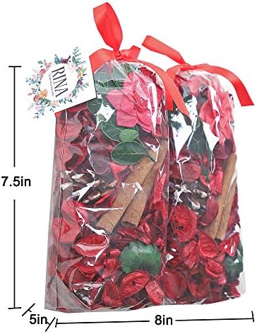 Christmas Potpourri, Cinnamon Scented Decorative Bowl Filler, Red, 8.4 oz