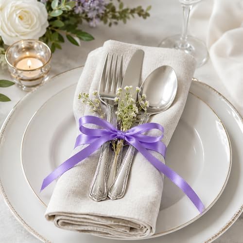 3/8In 30Yards Thin Violet Ribbon for Gift Wrapping Birthday Graduate