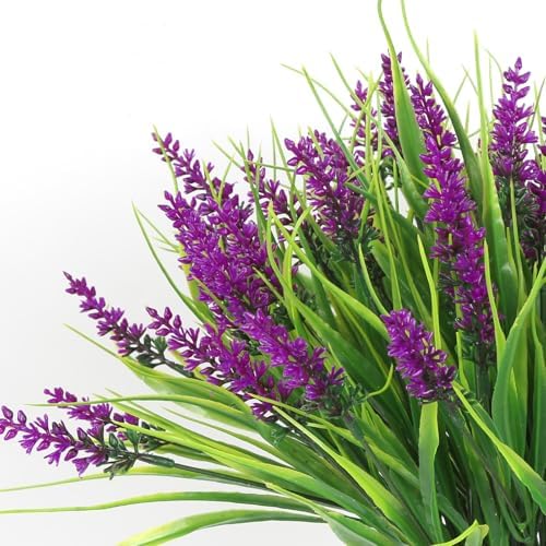 Artificial Flowers for Outdoor Planter Indoor Decor Fake Lavender Flowers