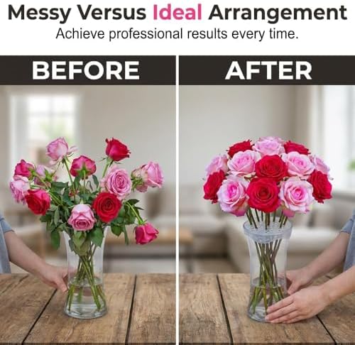 Reusable Silicone Flower Arranging Grid for Vase (5pcs)